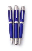 MONTBLANC, WRITERS EDITION, JULES VERNE, A LIMITED EDITION THREE PEN SET