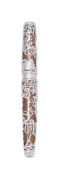 CARAN D'ACHE, PHOENIX, A LIMITED EDITION SILVER COLOURED FOUNTAIN PEN