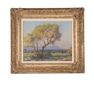 λ GARNET RUSKIN WOLSELEY (BRITISH 1884-1967), CATTLE GRAZING IN A LANDSCAPE