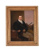 ENGLISH SCHOOL (19TH CENTURY), A HUNTSMAN WITH THE DAY'S BAG