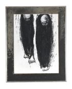 ANGELA CONNER (BRITISH B. 1935), TWO FIGURES WALKING