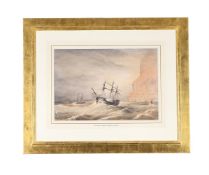 ANTHONY VANDYKE COPLEY FIELDING (BRITISH 1787-1855), SHIPPING IN A SWELL