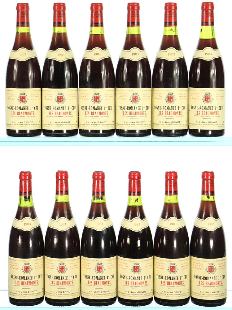 1983 Jean Grivot, Vosne-Romanee Premier Cru, Les Beaumonts