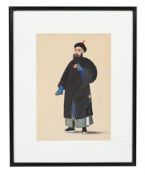 A SET OF FOUR CHINESE EXPORT PAINTINGS OF FIGURES, EARLY 19TH CENTURY