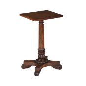 Y A ROSEWOOD AND MAHOGANY OCCASIONAL OR END TABLE, CIRCA 1825 AND LATER, IN THE MANNER OF GILLOWS