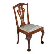 A GEORGE II IRISH MAHOGANY SIDE CHAIR, CIRCA 1750