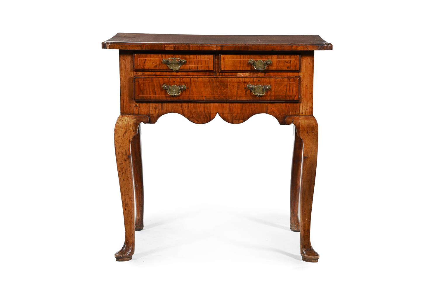 A GEORGE II WALNUT AND LINE INLAID SIDE TABLE, CIRCA 1740 - Image 2 of 3