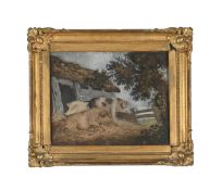 ATTRIBUTED TO BENJAMIN ZOBEL (GERMAN 1762-1831), PIGS IN A STY