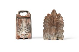 TWO VICTORIAN TERRACOTTA MOUNTS, IN CLASSICAL TASTE, SECOND HALF 19TH CENTURY