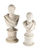A MINTON PARIAN WARE BUST OF VICE ADMIRAL HORATIO NELSON, MID 19TH CENTURY