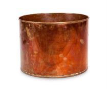 A COPPER LOG BASKET, 19TH CENTURY
