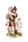A MEISSEN GROUP OF AENEAS RESCUING ANCHISES AND ASCANIUS, CIRCA 1755