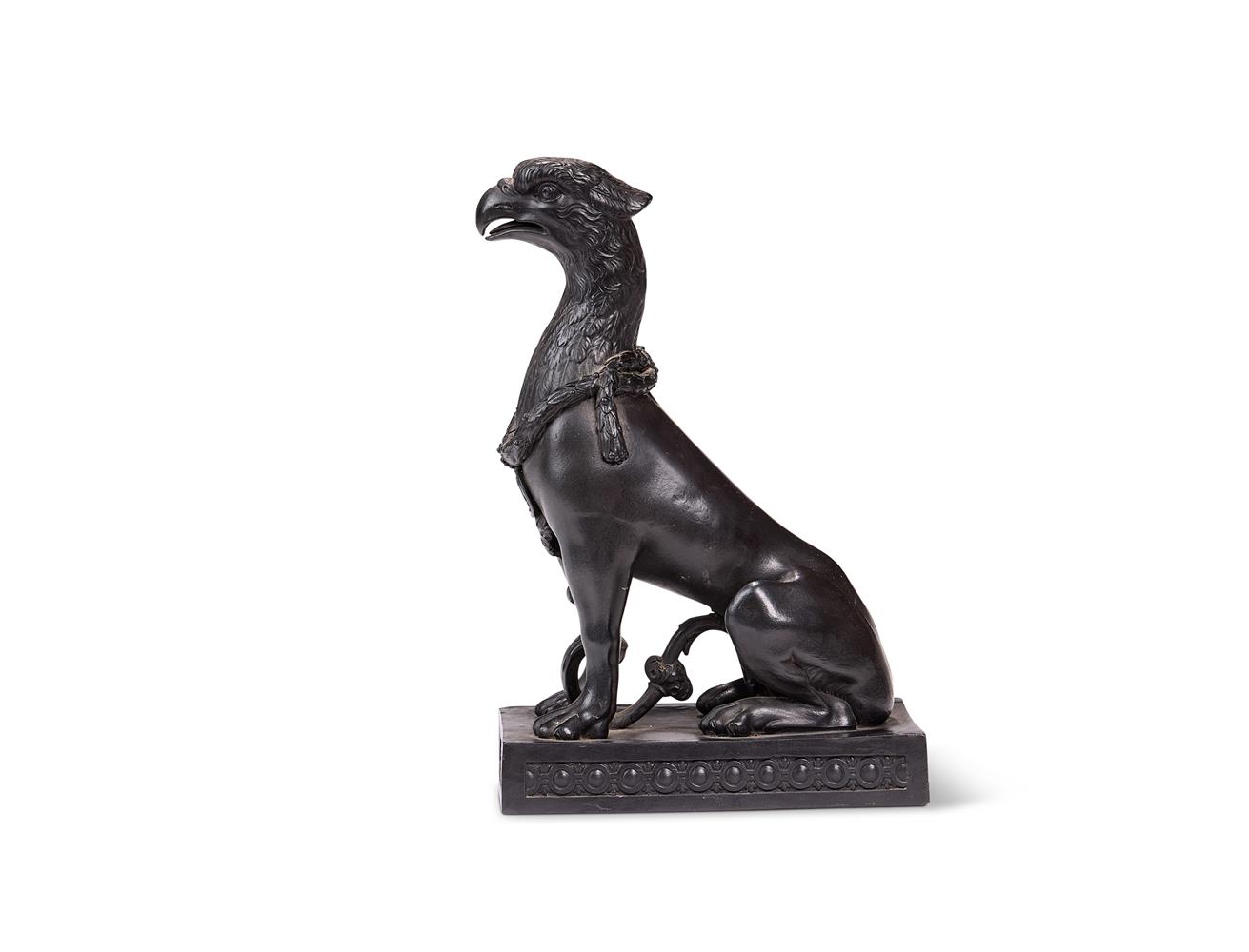 A WEDGWOOD BLACK BASALT MODEL OF A GRYPHON OR GRIFFIN, LATE 18TH CENTURY - Image 2 of 3