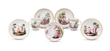 A SELECTION OF ITALIAN PORCELAIN COFFEE WARES, VARIOUS DATES SECOND HALF 18TH CENTURY