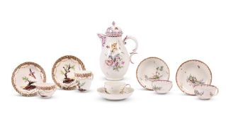 A SELECTION OF HOCHST PORCELAIN, VARIOUS DATES THIRD QUARTER 18TH CENTURY