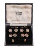 Y A 1920S MOTHER-OF-PEARL AND GOLD DRESS SET