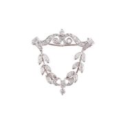 A DIAMOND PENDANT/BROOCH