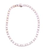 A DIAMOND SET LINE BRACELET