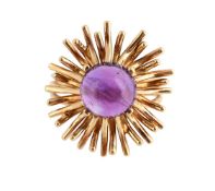 AN AMETHYST DRESS RING