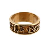 A ZODIAC BAND RING