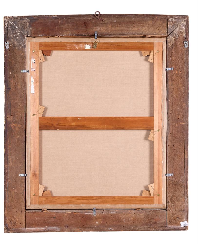 GERMAN SCHOOL (16TH CENTURY), PORTRAIT OF A GENTLEMAN AT A DESK WITH A GOLDFINCH - Image 2 of 2