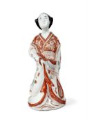A LARGE JAPANESE IMARI PORCELAIN BIJIN, 17TH CENTURY