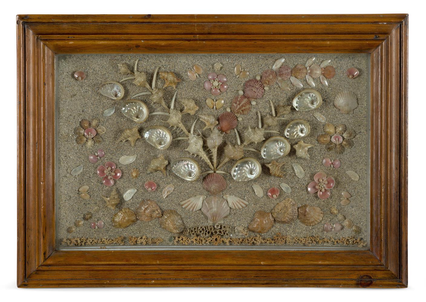 A SHELLWORK PICTURE, ENGLISH, 19TH CENTURY
