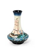 PAUL HILDITCH FOR MOORCROFT: 'LAUNCHING LIBERTY' VASE; 2015