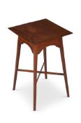 MORRIS & CO.SQUARE-TOPPED SIDE TABLE; CIRCA 1910