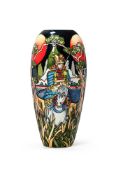 PAUL HILDITCH FOR MOORCROFT; 'THE WAY OF THE WARRIOR' LIMITED EDITION VASE; 2014