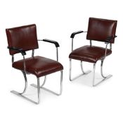 MARCEL BREUER (HUNGARIAN/AMERICAN, 1902-1981); PAIR OF 'MODEL NO. 308' ARMCHAIRS; CIRCA 1935