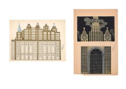 λ ERTÉ (FRENCH 1892-1990); TWO ARCHITECTURAL DRAWINGS