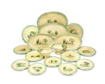 ATELIER CERENNE; PART DINING SERVICE; MADE IN VALLAURIS; CIRCA 1950