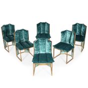 MARIO SABOT; SIX 'TOPAZIO' CHAIRS; CIRCA 1975