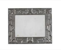 IN THE MANNER OF JOHN PEARSON; LARGE ARTS & CRAFTS MIRROR; CIRCA 1900