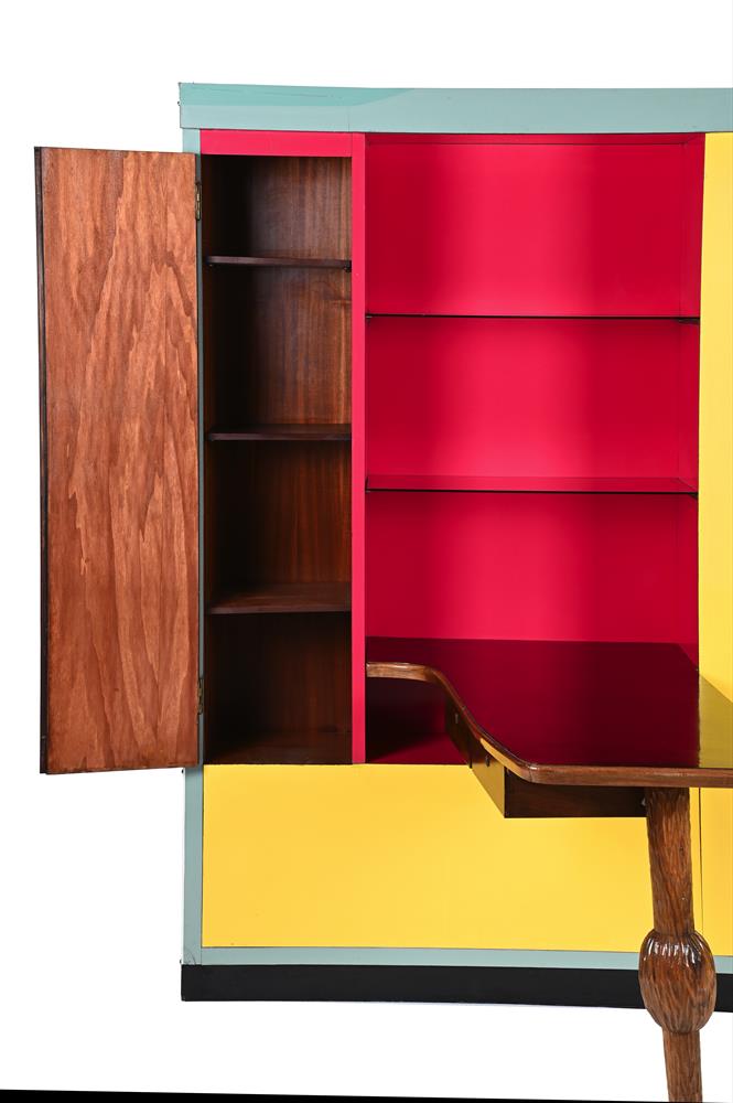 ITALIAN; AFTER A DESIGN BY CARLO MOLLINO (1905-1973); A LARGE MULTI-PURPOSE CABINET; MID-20TH CENTUR - Image 2 of 5