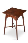 MORRIS & CO.SQUARE-TOPPED SIDE TABLE; CIRCA 1910