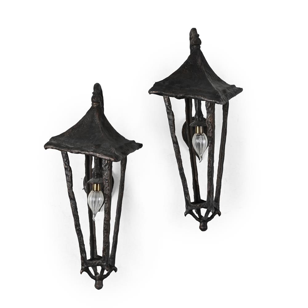 IN THE STYLE OF GIACOMETTI; FOUR 'GROTTO' WALL LIGHTS; EARLY 21ST CENTURY - Image 3 of 3