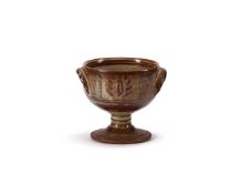 λ MICHAEL CARDEW (BRITISH 1901-1983); TWIN-HANDLED PEDESTAL BOWL