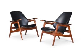ARNE HOVMAND-OLSEN (DANISH, 1919-1989); PAIR OF LOUNGE CHAIRS; CIRCA 1960