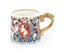 DAME LAURA KNIGHT (BRITISH, 1877-1970) COMMEMORATIVE MUG FOR THE 