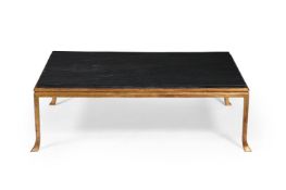 ATTRIBUTED TO MAISON RAMSAY; RECTANGULAR COFFEE TABLE; MID-20TH CENTURY