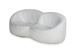 PIERRE PAULIN (FRENCH, 1927-2009); 'PUMPKIN' TWO-SEATED SOFA; MADE BY ROCHE BEBOIS; DESIGNED IN 1971