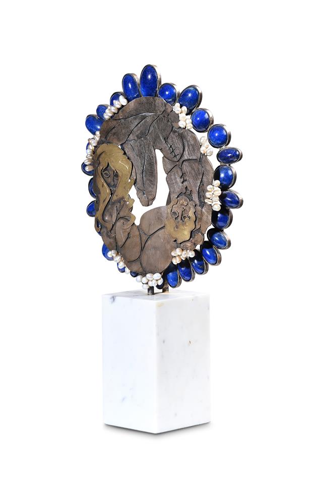 λ GEORGE WEIL (AUSTRIAN, B.1938); 'ADAM AND EVE' SCULPTURE; MADE FOR WJ LTD; 1971 - Image 2 of 4