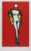 λ Julian Opie (b.1958) Woman Taking Off Man's Shirt (Cristea 244)