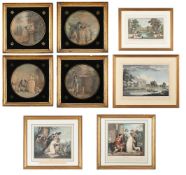 AFTER THOMAS STOTHARD, FOUR PRINTS DEPICTING THE STORY OF CAROLINE DE LITCHFIELD