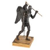 A BRONZE FIGURE OF KRONOS (CHRONUS), FRENCH, EARLY 19TH CENTURY