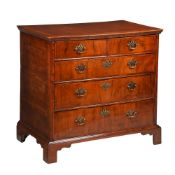 A GEORGE I WALNUT CHEST OF DRAWERS, EARLY 18TH CENTURY