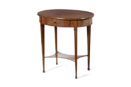 A BRASS-MOUNTED MAHOGANY OCCASIONAL TABLE IN DIRECTOIRE STYLE, 20TH CENTURY