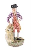 A LIMBACH FIGURE EMBLEMATIC OF AUTUMN, LATE 18TH CENTURY